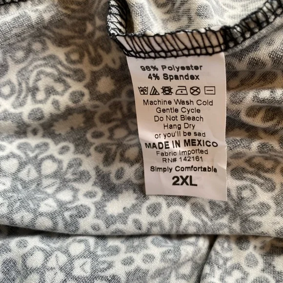 NWT Lularoe Nicole Dress Size 2X - Picture 4 of 5